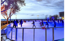 Le parc des Cèdres à Aylmer accueillera cet hiver une série d'événements gratuits sur le thème du patinage, avec de la musique, des divertissements et des activités communautaires dans le cadre du programme « Profitez de l'hiver » de la Ville de Gatineau. Photo : Ville de Gatineau