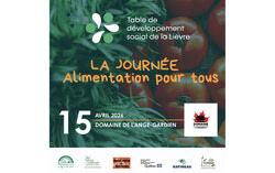 Affiche de la journée Alimentation pour tous (25 février 2026). Photo : Gracieuseté de la Table de développement social de la Lièvre