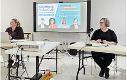 Les conseillères municipales Caroline Murray et Rachel Deslauriers feront partie de la délégation gatinoise qui s’envolera pour la Scandinavie le 24 mai en quête d’inspiration pour améliorer l’abordabilité du marché locatif. Crédit photo : Tashi Farmilo