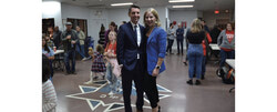 Credit: Lily Ryan
Caption: André Fortin, re-elected as MNA for Pontiac, with wife Marlene Floyd on election night, October 3 at the Knights of Columbus Hall with supporters in Aylmer.